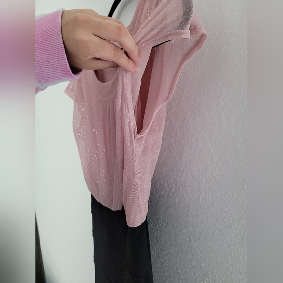 Enfocus Petite Glitter Bottom Ruffle Dress - Picture 5 of 8